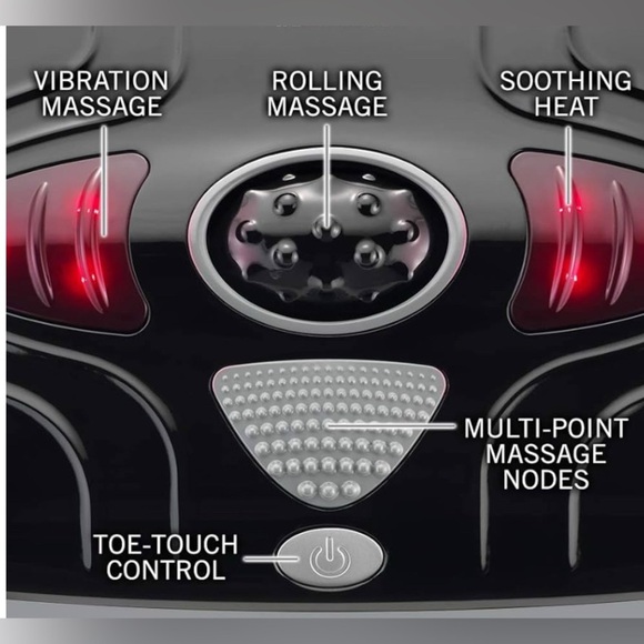 Homedics Black and Red Foot Massager - Picture 4 of 4